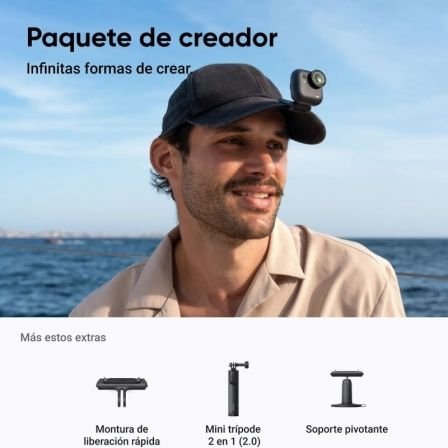 Insta360 GO Ultra Pack Criador de Câmeras Esportivas Digitais|4K| Ângulo de Visão 360º|Preto