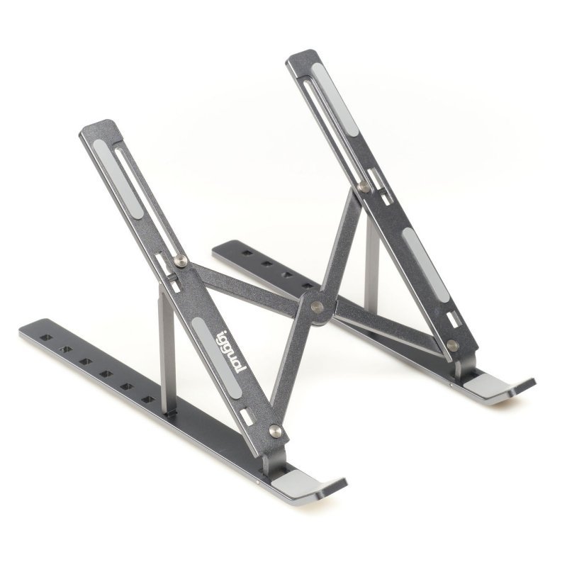 Iggual Suporte portátil dobrável para elevador 17" cinza