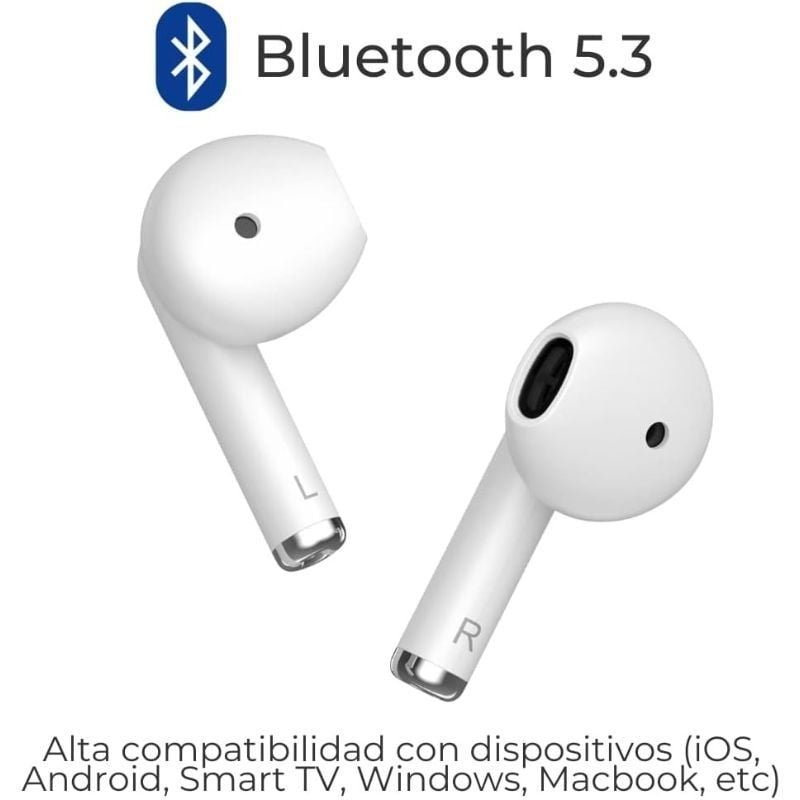 ZTE Buds 2 fone de ouvido Bluetooth com estojo de carregamento| Autonomia 5H| brancos