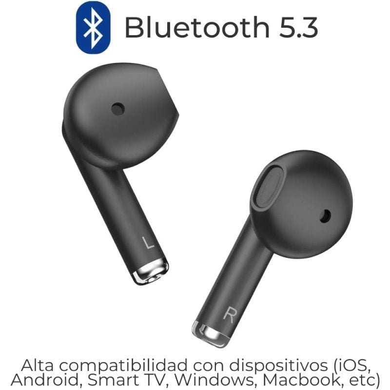 ZTE Buds 2 fone de ouvido Bluetooth com estojo de carregamento| Autonomia 5H| Pretos