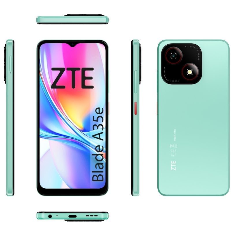 Smartphone ZTE Blade A35E 2GB | 64 GB | 6,52"| Verde