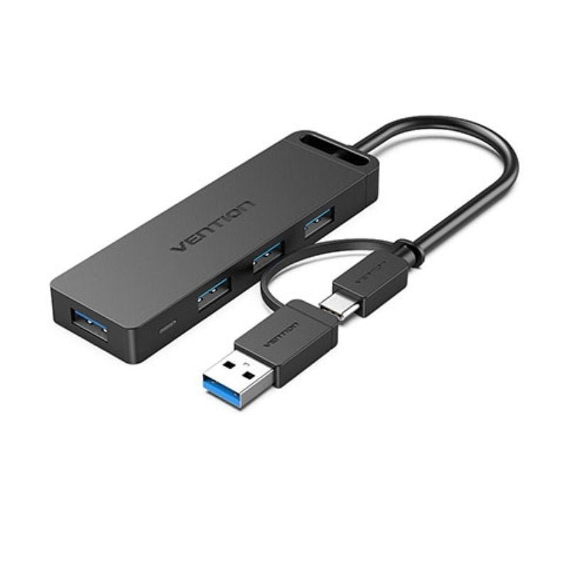 Hub USB 3.0 e tipo-C vention CHTBB| 4xUSB| USB Tipo-C PD