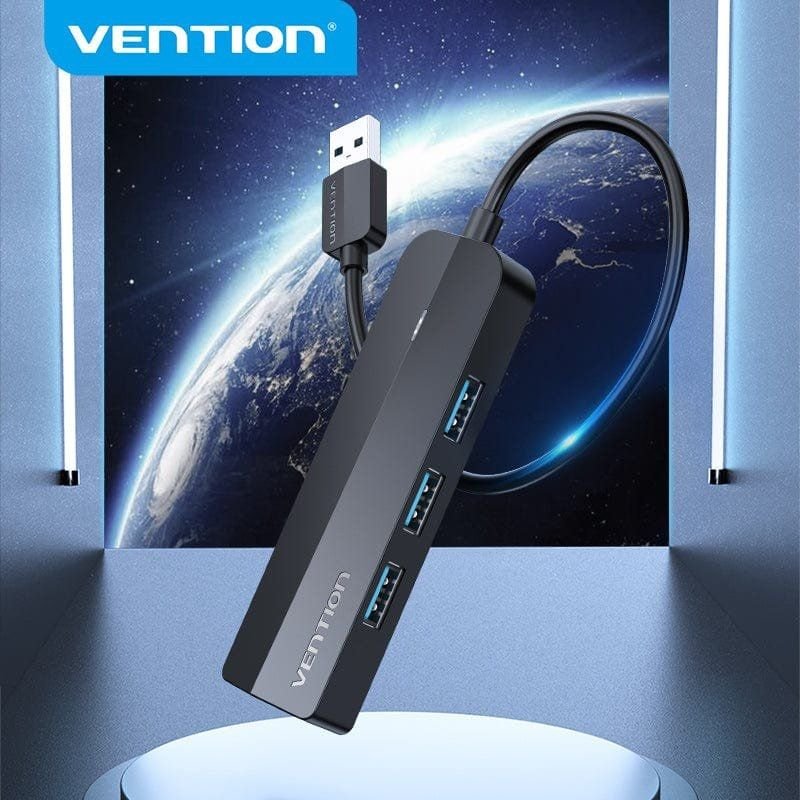 Hub USB 3.0 Vention CHNBB| RJ45| 3xUSB| 1xMiCousB PD
