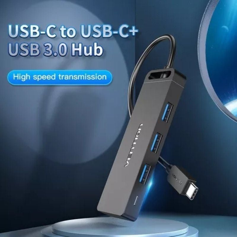 hub usb tipo-c vention tgtbb| 3xUSB| 1xUSB Tipo-c| 1x MicroUSB PD
