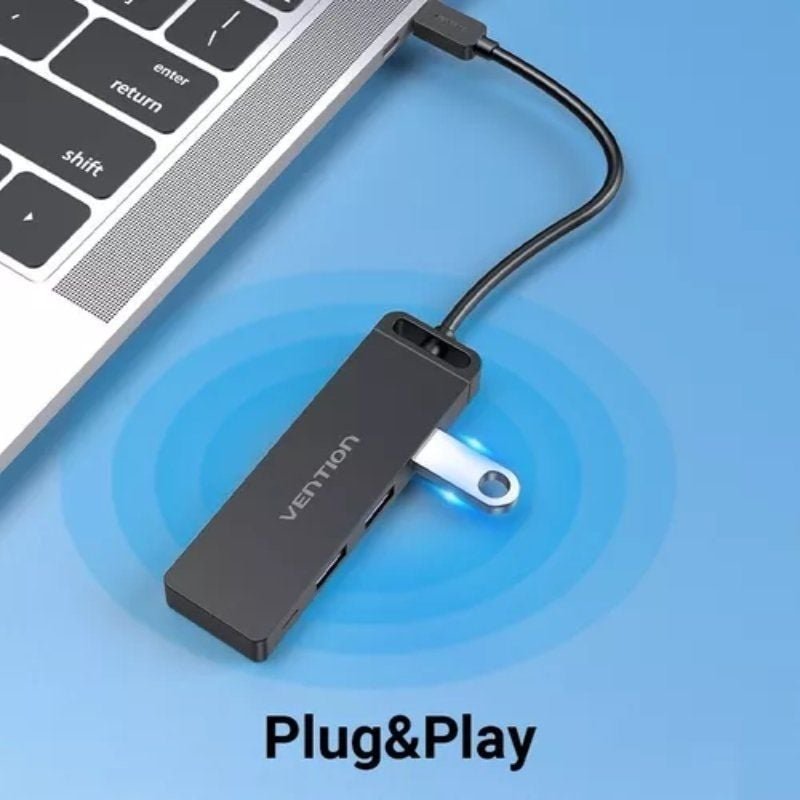 hub usb tipo-c vention tgtbb| 3xUSB| 1xUSB Tipo-c| 1x MicroUSB PD