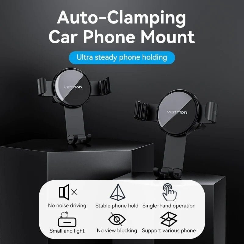 Suporte de smartphone para carro Vention KCSB0| Preto