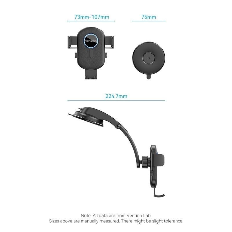 Suporte de smartphone para carro Vention KSCB0| Preto
