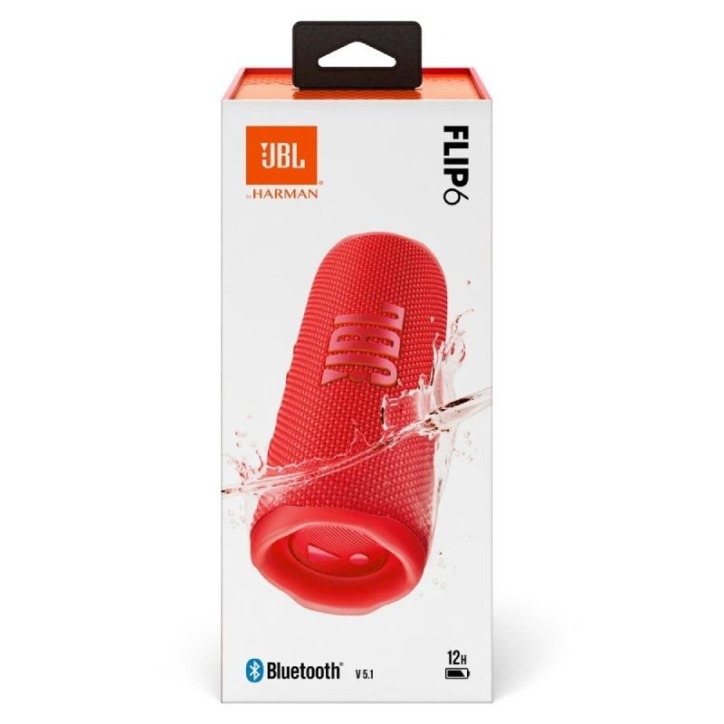 Alto-falante bluetooth JBL Flip 6 | 30W| 1.0| Vermelho