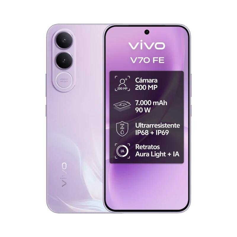 Vivo V70 FE 8 GB 256 GB Bundle CH90W+ Buds3 Purple