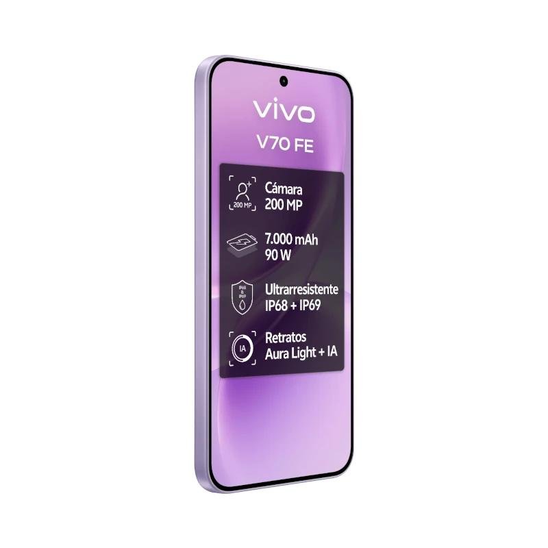 Vivo V70 FE 8 GB 256 GB Bundle CH90W+ Buds3 Purple