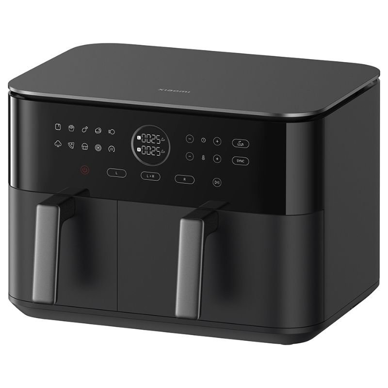 Fritadeira Smart Air Airfryer | Sem óleo Xiaomi Dual Zone Air Fryer 10L | Resistência Dupla 2700W| Capacidade 10L (6,5L + 3,5L)