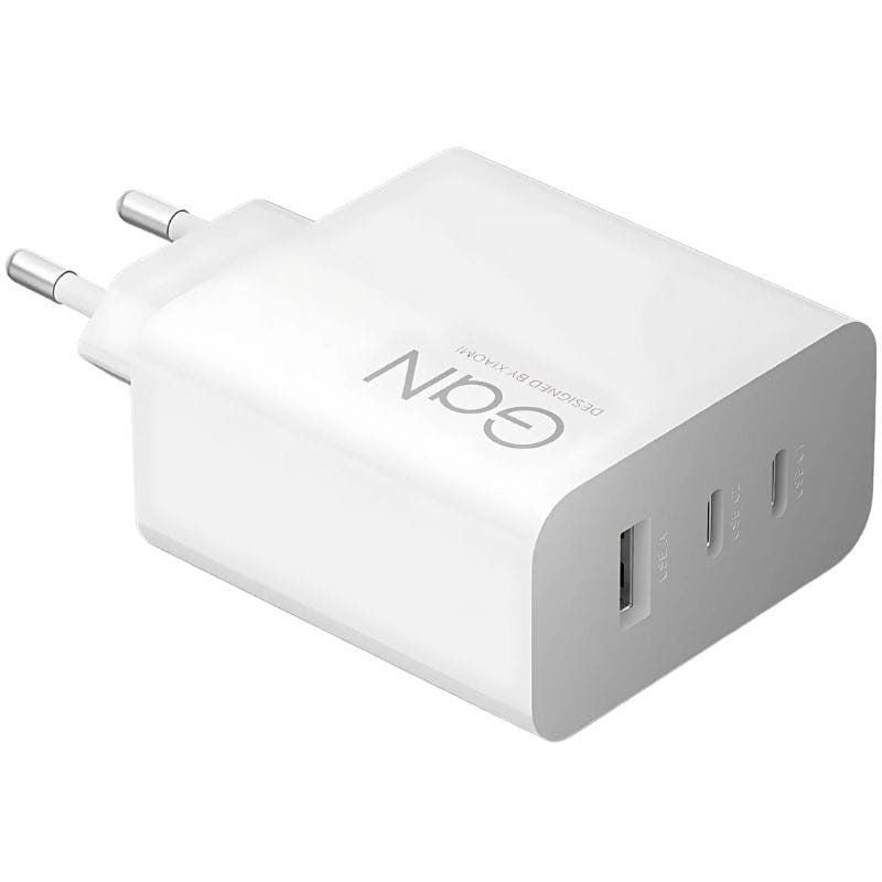 Carregador de Parede GaN Xiaomi 90W HyperCharge Power Adapter 2xUSB Tipo-C| 1xUSB| 90W