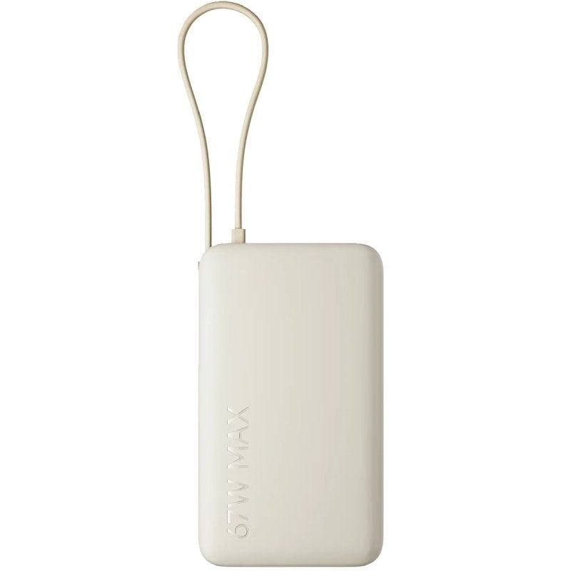 Powerbank 10000mAh Xiaomi 67W Power Bank Integrated Cable| 67W| Beige| Inclui Cabo USB Tipo-C