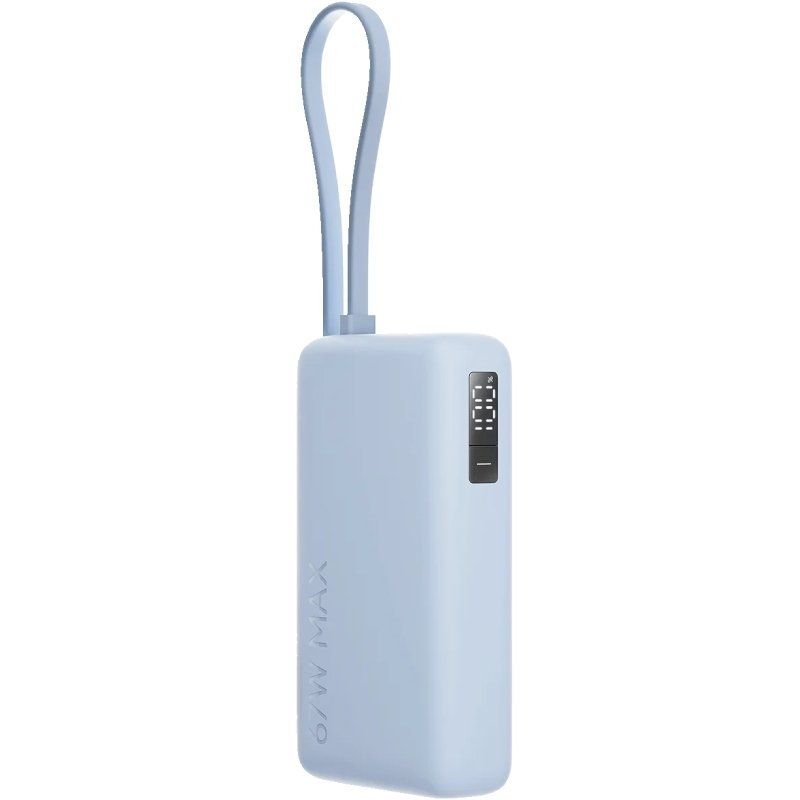 Powerbank 10000mAh Xiaomi 67W Power Bank Integrated Cable| 67W| Azul| Inclui Cabo USB Tipo-C