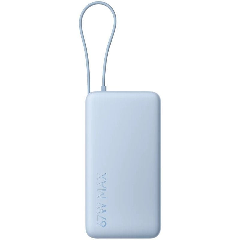 Powerbank 20000mAh Xiaomi 67W Power Bank Integrated Cable| 67W| Azul| Inclui Cabo USB Tipo-C