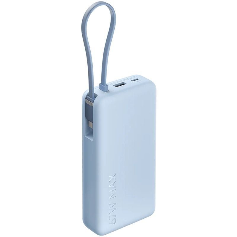 Powerbank 20000mAh Xiaomi 67W Power Bank Integrated Cable| 67W| Azul| Inclui Cabo USB Tipo-C