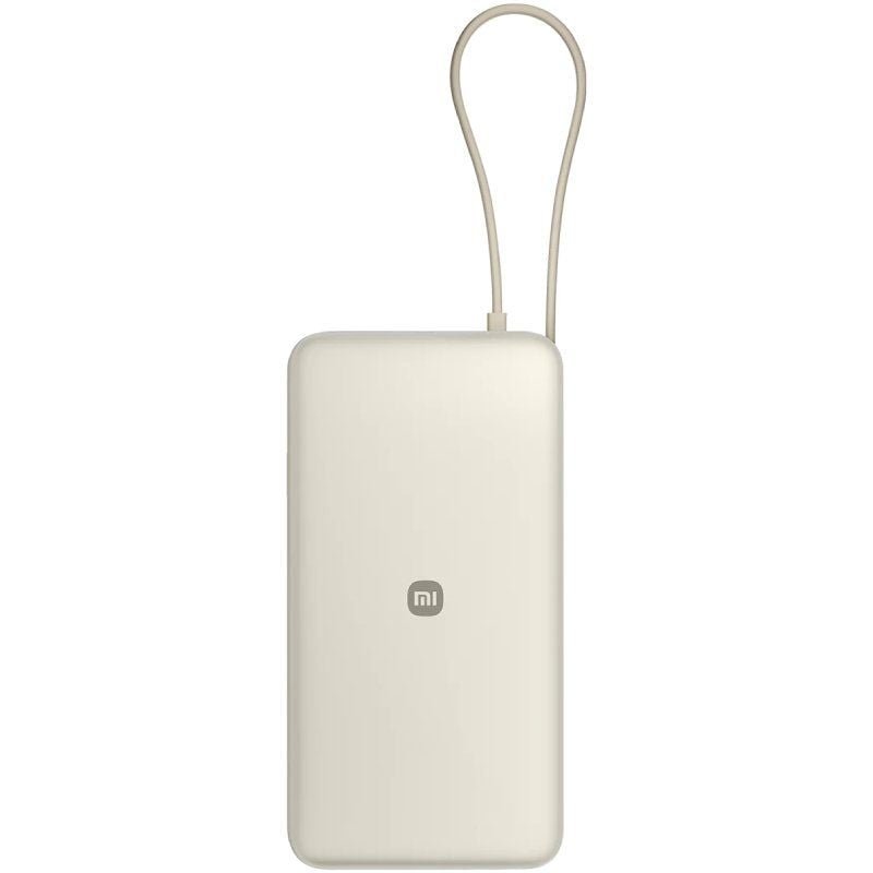 Powerbank 20000mAh Xiaomi 67W Power Bank Integrated Cable| 67W| Beige| Inclui Cabo USB Tipo-C