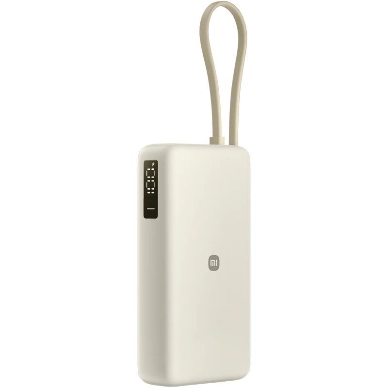 Powerbank 20000mAh Xiaomi 67W Power Bank Integrated Cable| 67W| Beige| Inclui Cabo USB Tipo-C