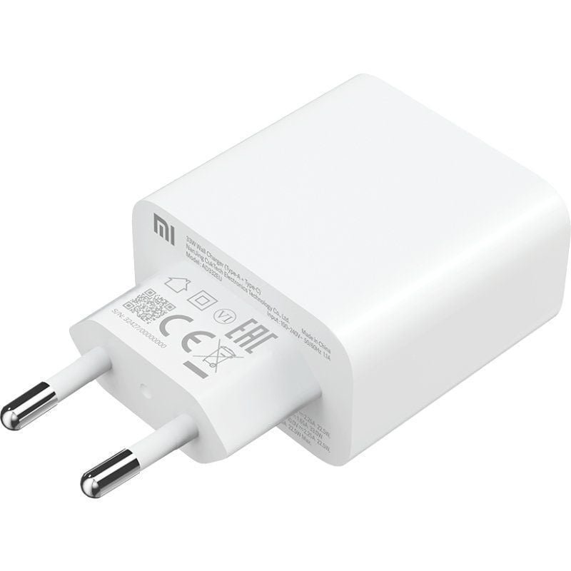 Carregador de Parede Xiaomi Mi 33W Wall Charger| 1xUSB Tipo-C| 1xUSB| 33W