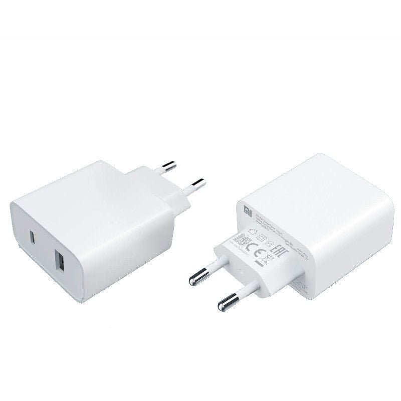 Carregador de Parede Xiaomi Mi 33W Wall Charger| 1xUSB Tipo-C| 1xUSB| 33W