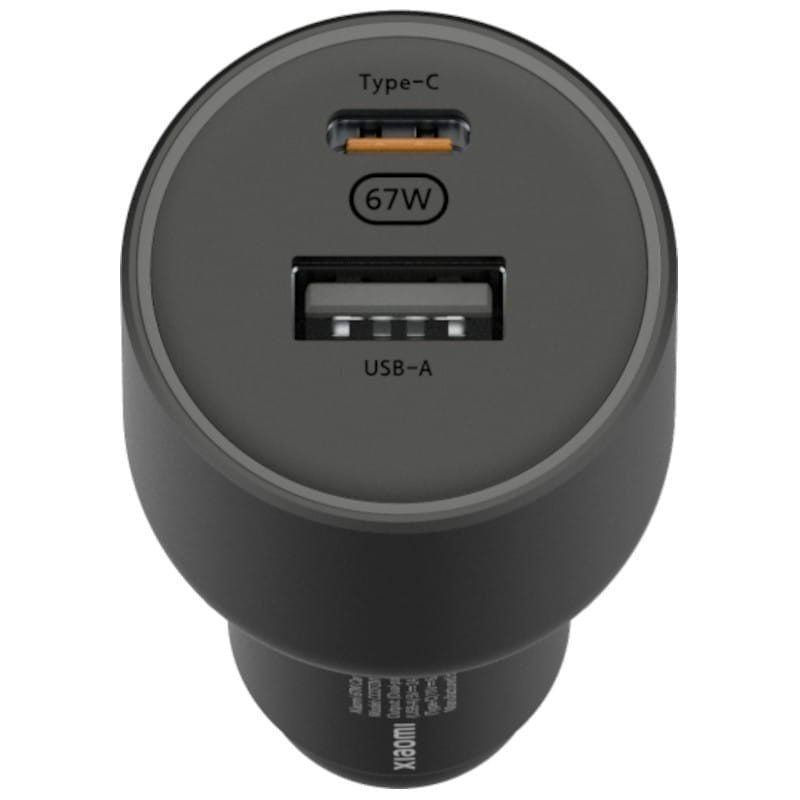 Carregador de carro Xiaomi 67W USB-A Tipo-C| 1xUSB-A| 1xUSB Tipo-C| 67W
