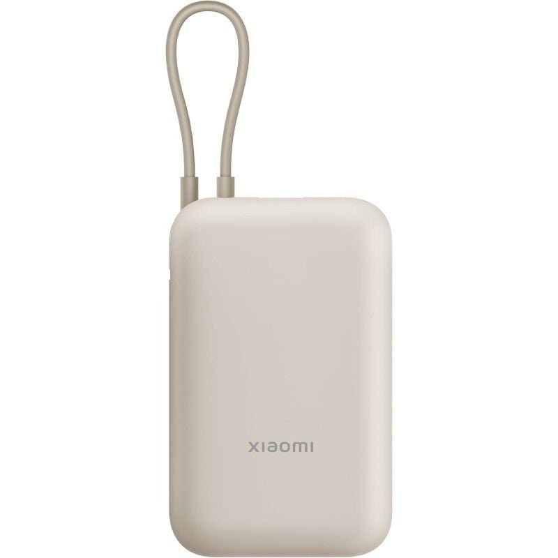 Powerbank 20000mAh Xiaomi 33W Power Bank Integrated Cable| 33W| Beige| Inclui Cabo USB Tipo-C