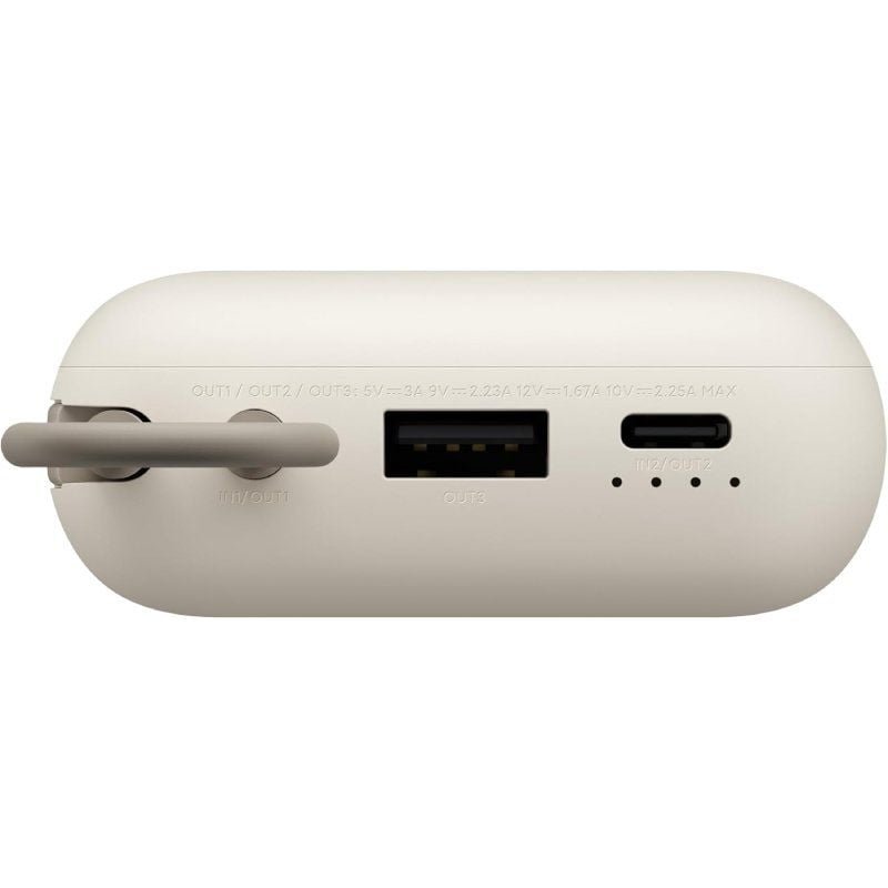 Powerbank 20000mAh Xiaomi 33W Power Bank Integrated Cable| 33W| Beige| Inclui Cabo USB Tipo-C