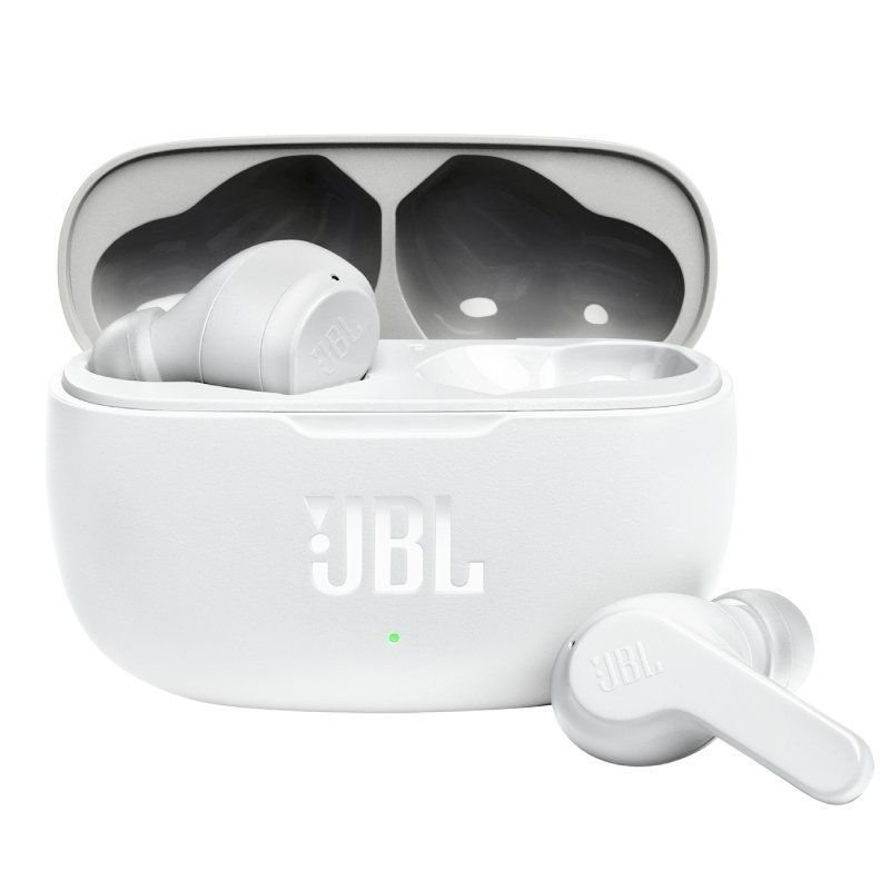 Auriculares Bluetooth JBL Wave 200TWS com estojo de carregamento| Autonomia 5h| Brancos