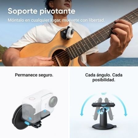 Insta360 GO Ultra Pack Criador de Câmeras Esportivas Digitais|4K| Ângulo de Visão 360º|Preto