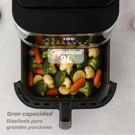 Freidadora a ar Fritadeira | Grunkel Maxisteelfryer sem óleo | 2200W | Capacidade 9L