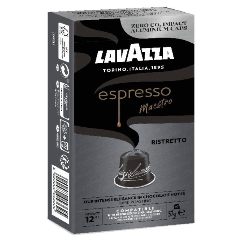 Cápsula Lavazza Espresso Maestro Ristretto para máquinas de café Nespresso | Caixa de 10