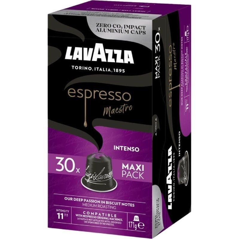 Cápsula Lavazza Espresso Maestro Intenso para máquinas de café Nespresso | Caixa de 30