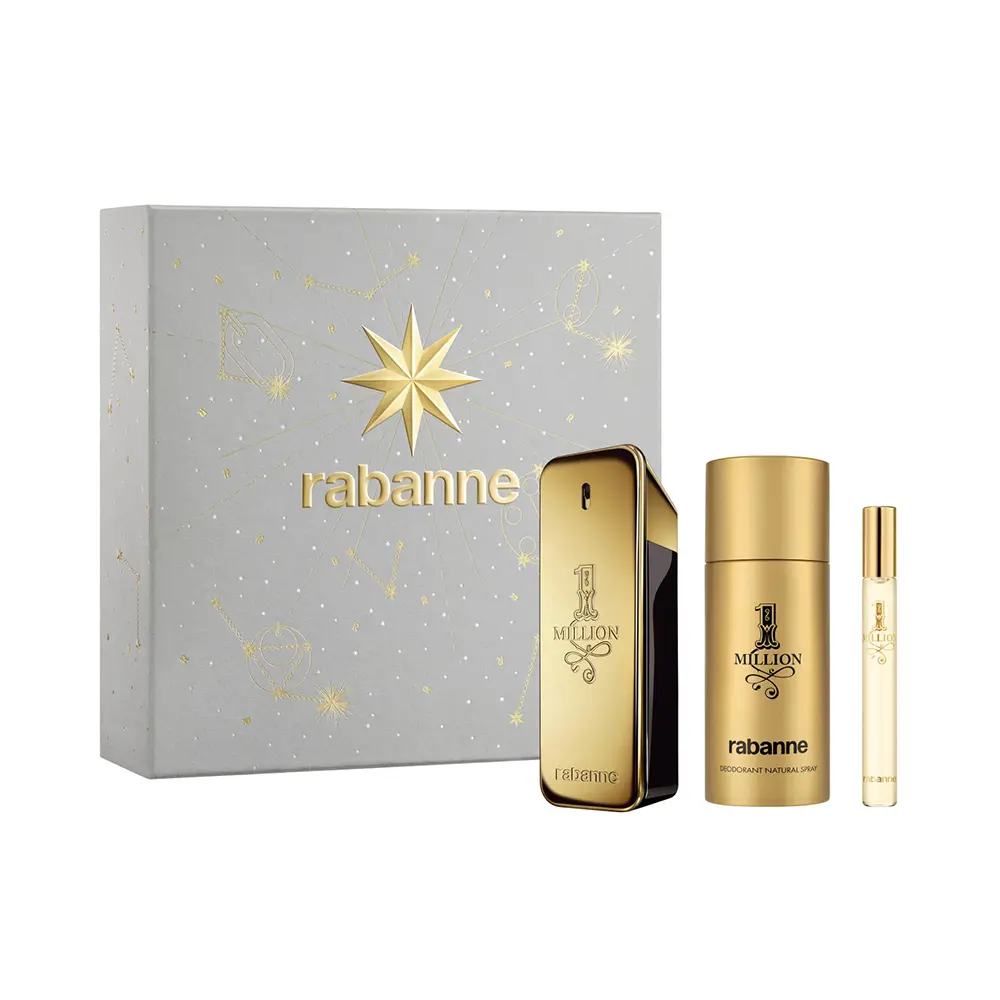 Rabanne 1 Million Eau De Toilette Spray 100ml Set 3 Piezas