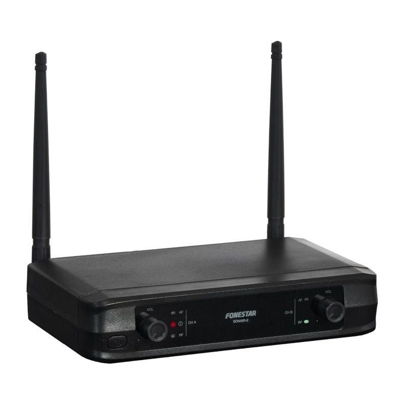 Dual portátil UHF FoneStar Sonair-2M Microfone sem fio| Inclui receptor