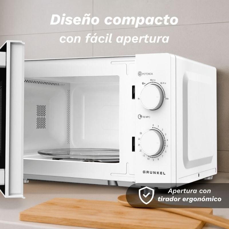 Microondas Grunkel MW-25EASY | 850W| Capacidade 25L| Branco