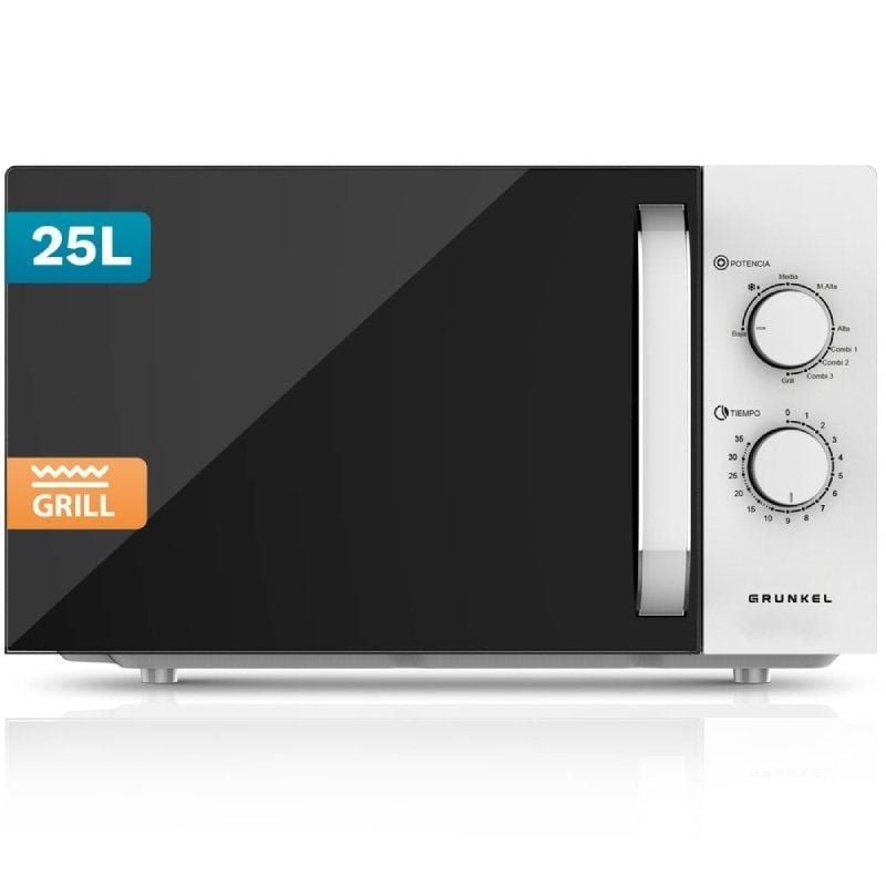 Microondas Grunkel MWG-25GRILL | 850W| Capacidade 25L| Função Grelhador | Branco