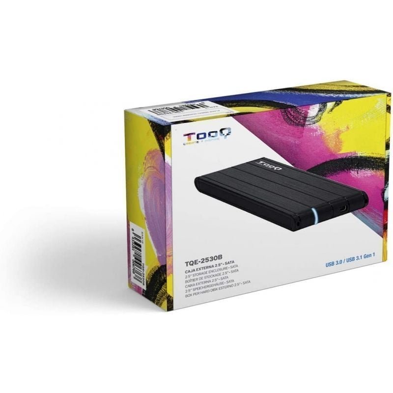 Caixa externa para disco rígido de 2,5" TOOQ TQE-2530B| USB 3.1