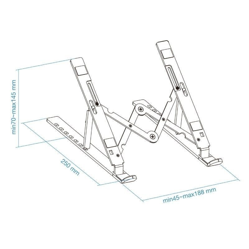 Suporte TooQ TQLRS0033-AL para portátil de até 15"