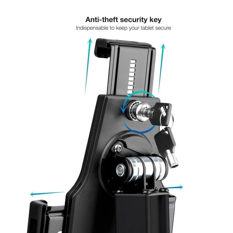 Suporte para tablet TooQ TQTDS0811 | Anti-roubo | Preto