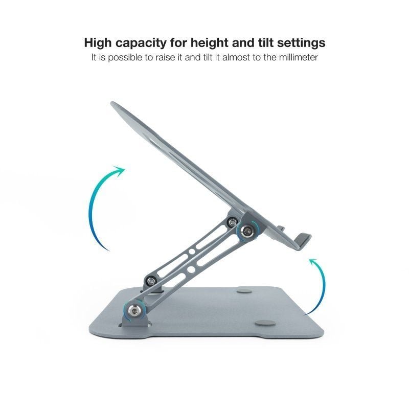 Suporte TooQ TQLRS0012-AL-G para portátil de até 17,3"