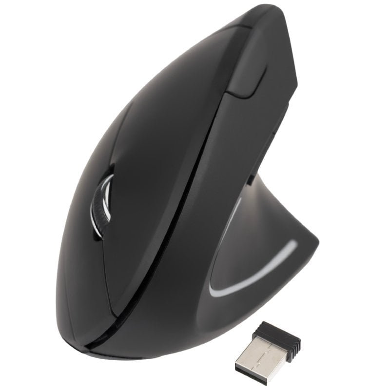 Mouse vertical TooQ Wireless TQMWG-1104-B| Até 3200 dpi