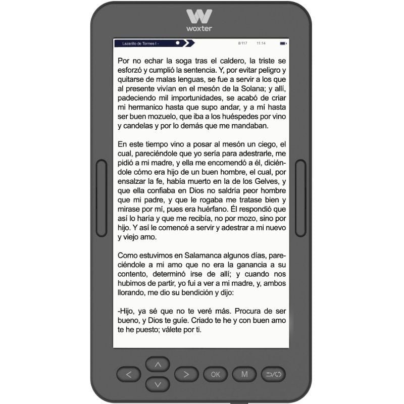 Livro Eletrônico Ebook Woxter Scriba 195 S| 4.7'| Tinta Eletrônica| Preto