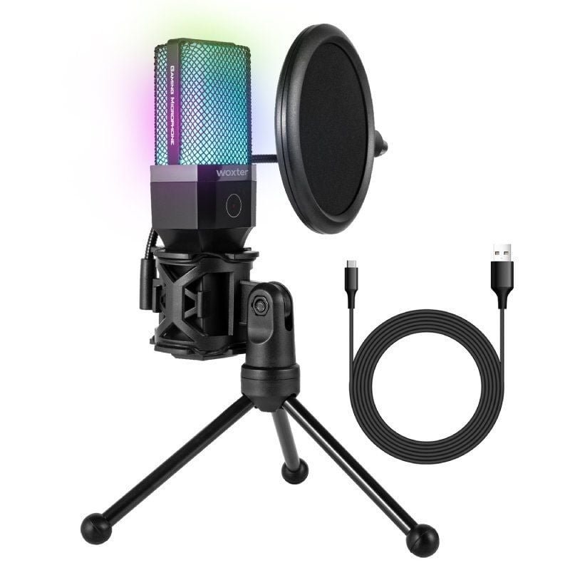 Microfone Woxter Mic Studio 65 RGB| USB 2.0
