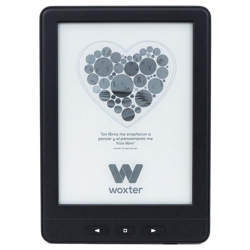 Livro Eletrônico Ebook Woxter Scriba Paperlight TP| 6' tactil retroiluminado Tinta Eletrônica| Preto