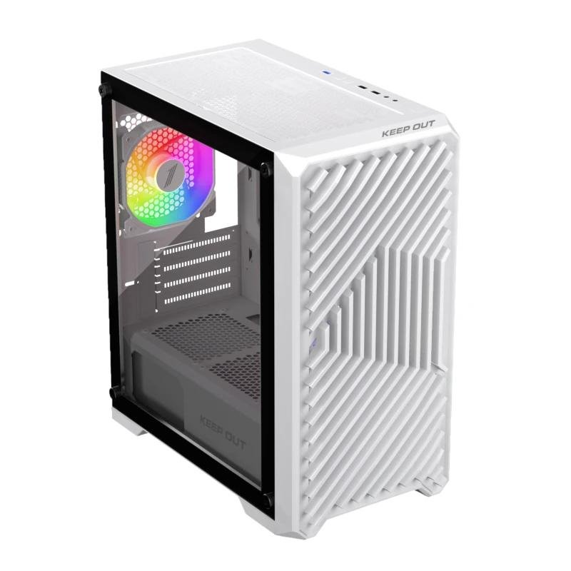 Manter a caixa M-ATX XC-220W 4Fans da caixa de comunicação USB3.0 Branco