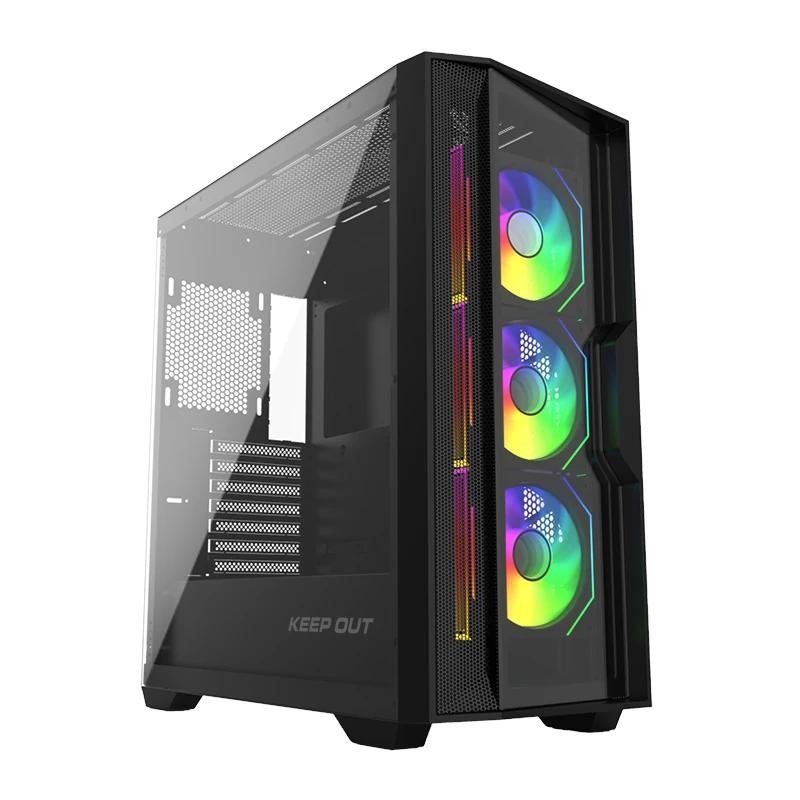 Keep Out Box M-ATX KO XC-500 ARGB USB3 Blackglass