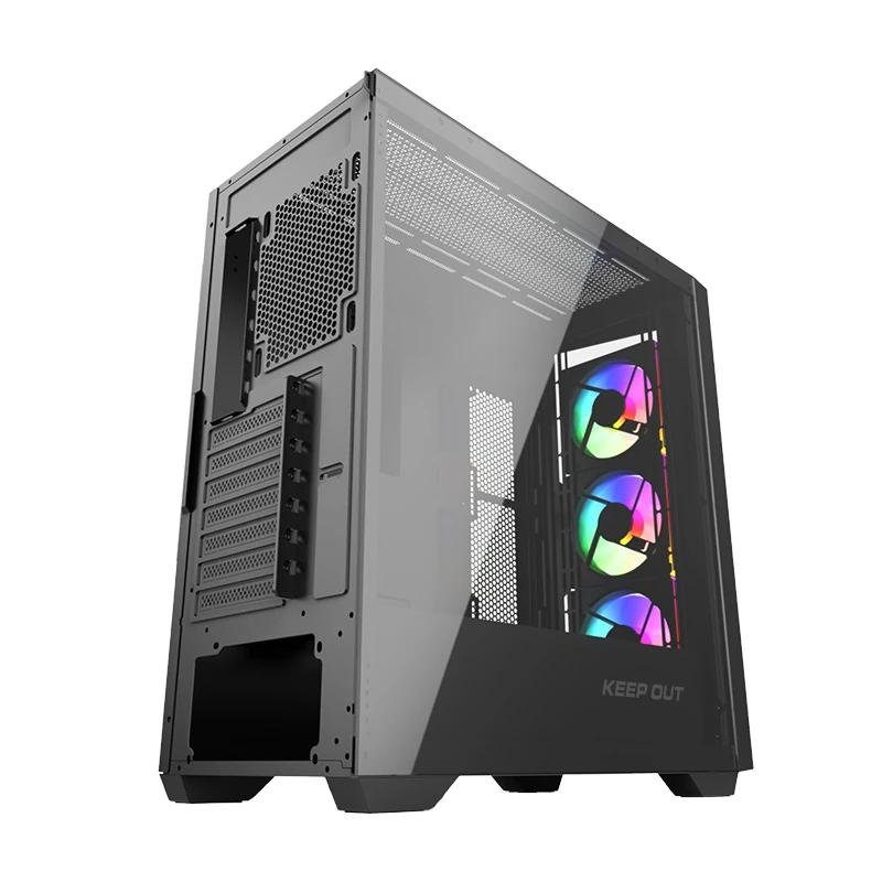 Keep Out Box M-ATX KO XC-500 ARGB USB3 Blackglass