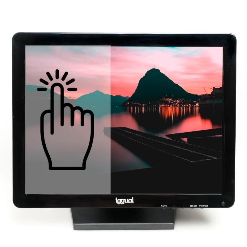 Iggual resistive touch monitor 15" USB VGA HDMI