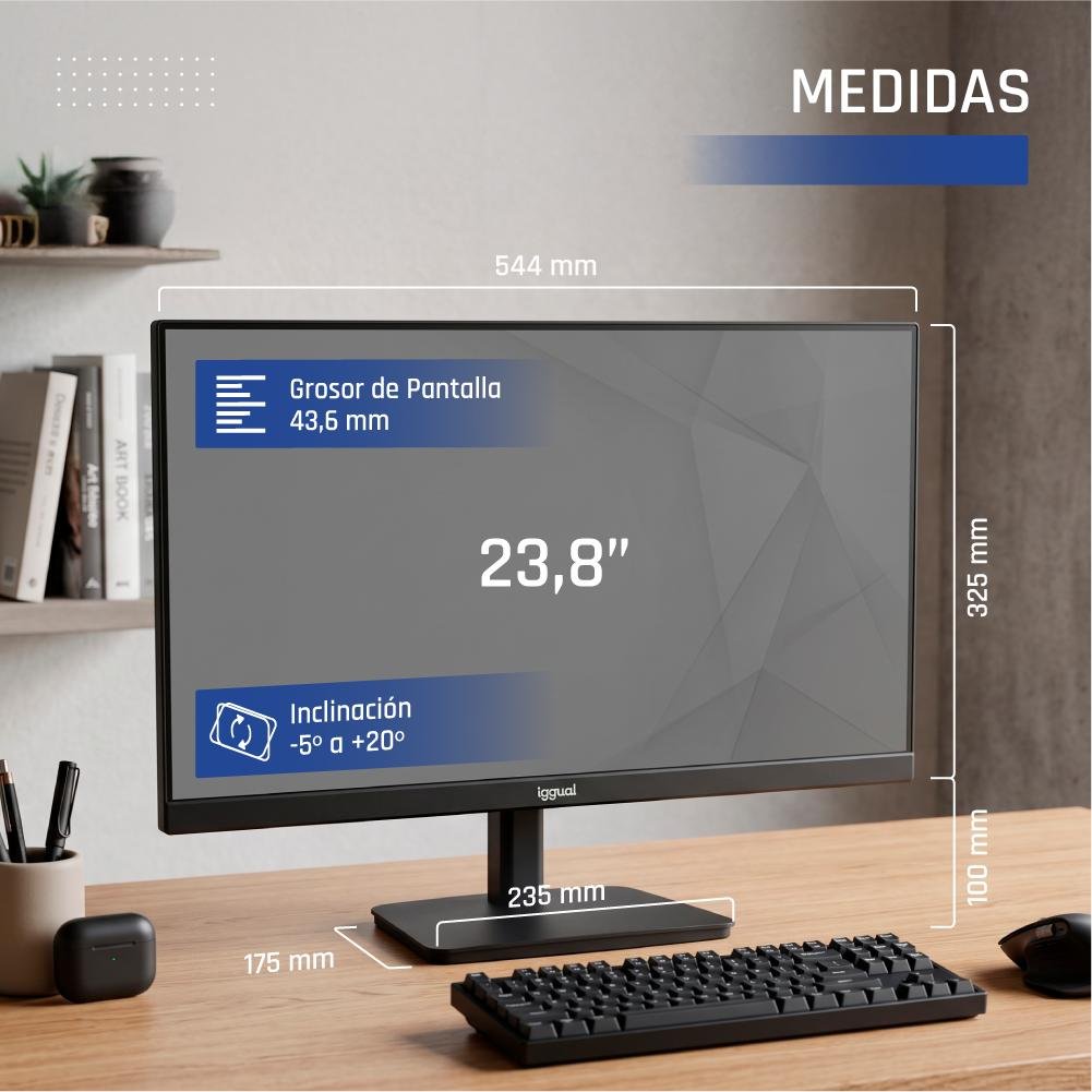 monitor igual 24" 120Hz 1ms mm VESA mini PC