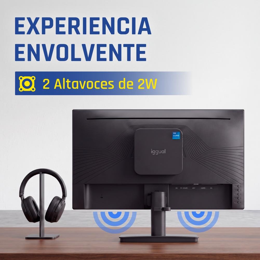 monitor igual 24" 120Hz 1ms mm VESA mini PC
